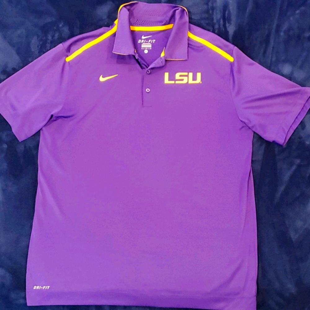 LSU Nike Dri-fit polo. In GREAT condition.